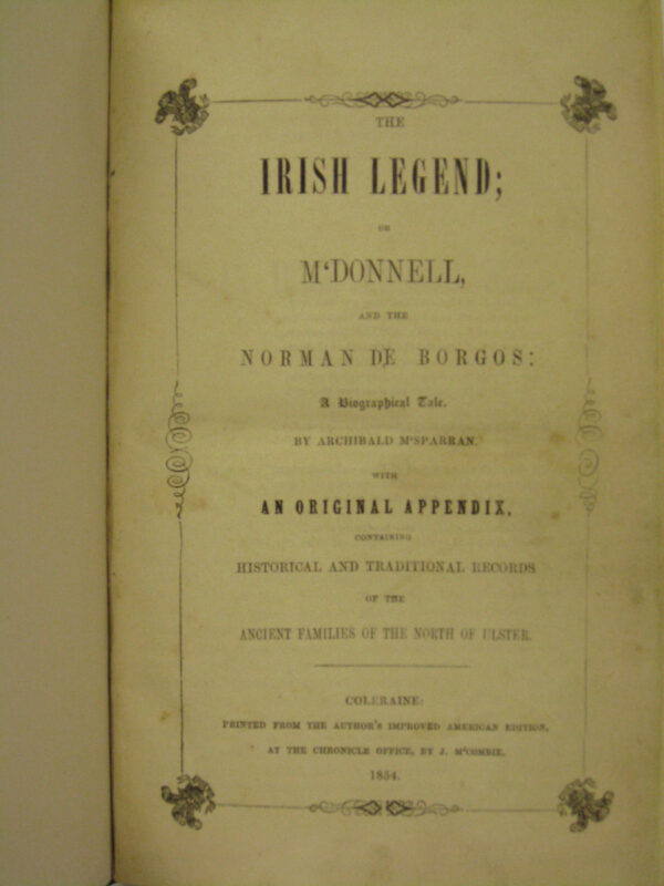The Irish Legend by Archibald McSparran