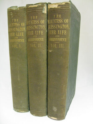 The Life and Correspondence of the Countess of Blessington by RR Madden