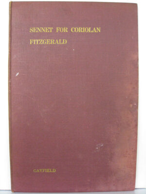 Sennet for Coriolan by Fergus N Fitzgerald