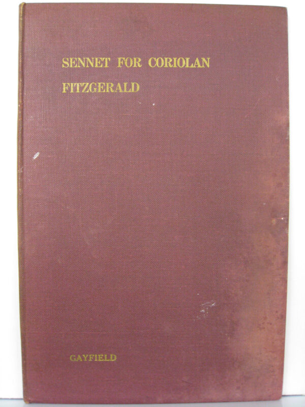 Sennet for Coriolan by Fergus N Fitzgerald