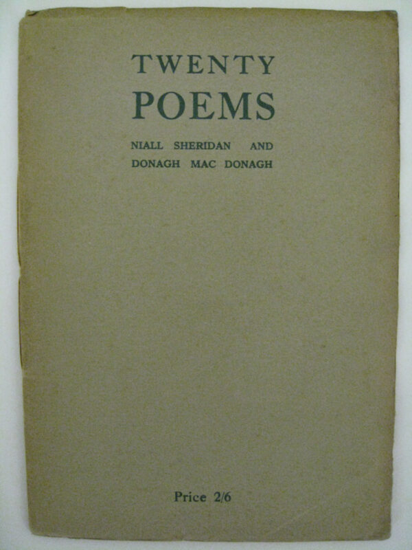Twenty Poems by Niall Sheridan / Donagh MacDonagh
