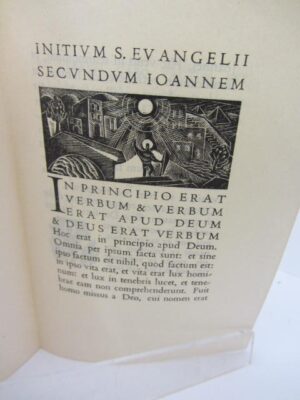 Initium S Evangelii Secundum SJoannem. Dolmen Press (1953) by Elizabeth Rivers