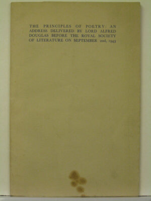 The Principles of Poetry by Alfred Douglas