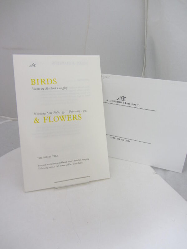 Birds & Flowers. by Michael Longley
