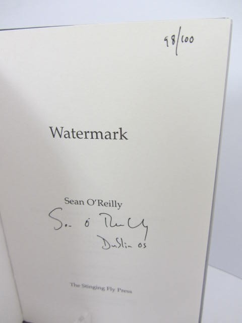 Watermark. One of 100 Signed Copies. by Sean O'Reilly
