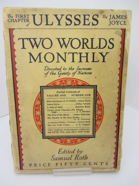 Ulysses Serialized in Two Worlds Monthly (New York 1926) by James Joyce