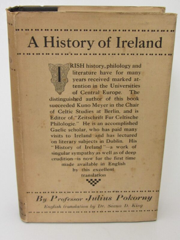 A History of Ireland (1933) by Julius Pokorny