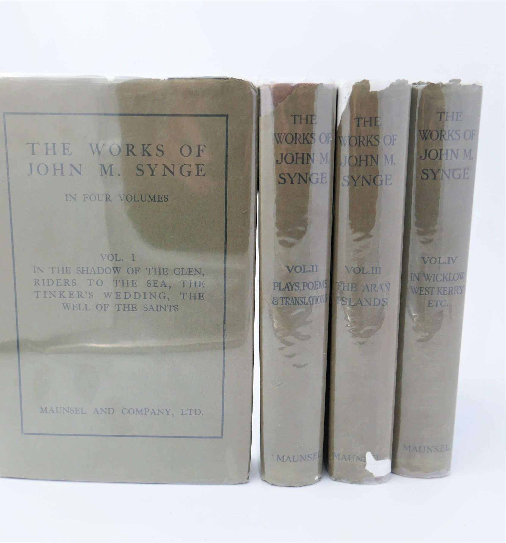 The Works of John M. Synge. Four Volumes (1910) by John M. Synge