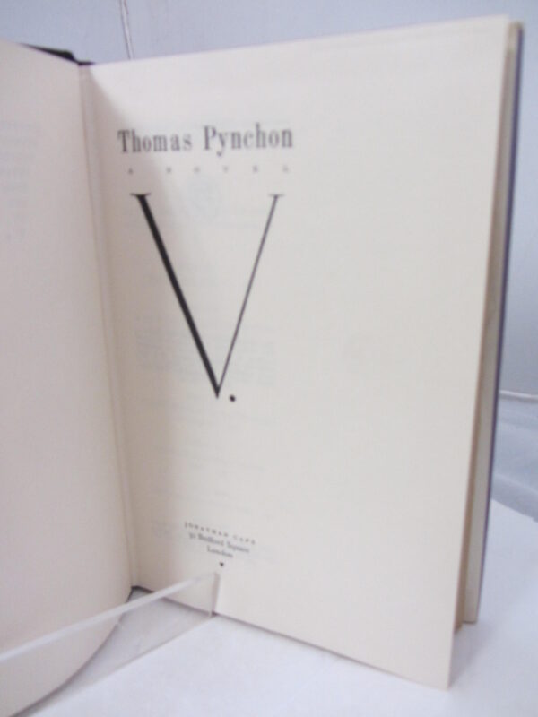 1963. First UKedition (First Impression). by Thomas Pynchon