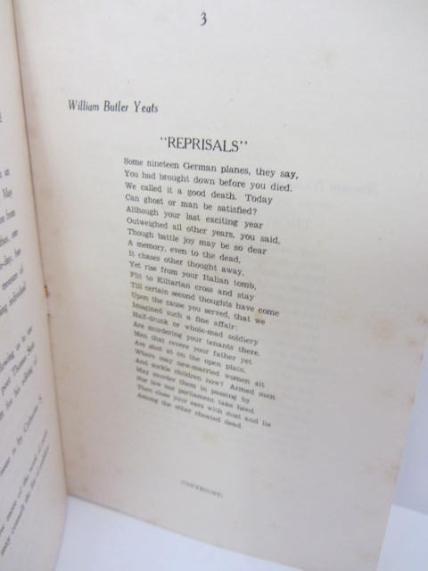 An Ulster Quarterly of Poetry. First and only publication of the last of Yeats poem by W.B. Yeats