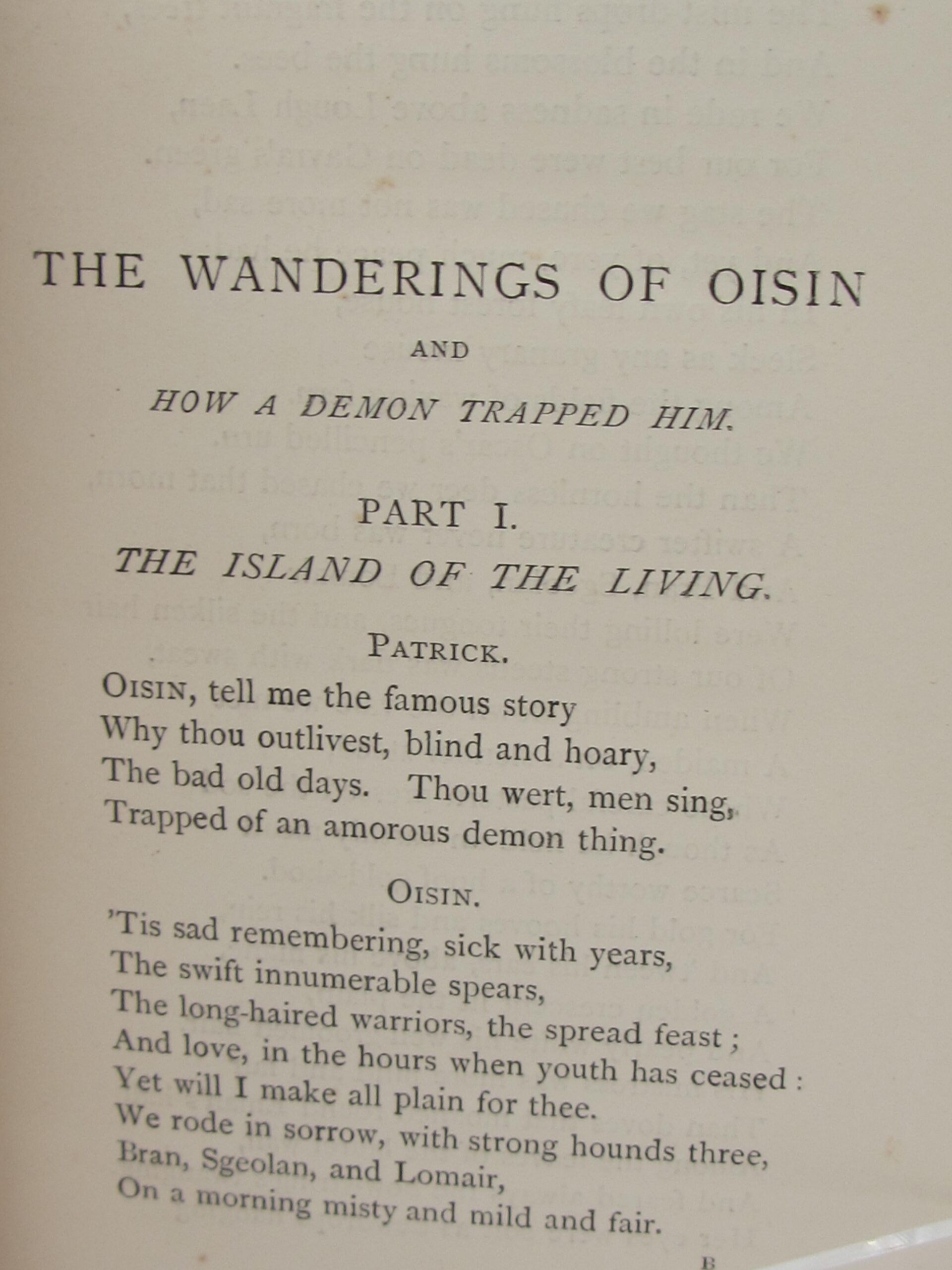 the wanderings of oisin yeats