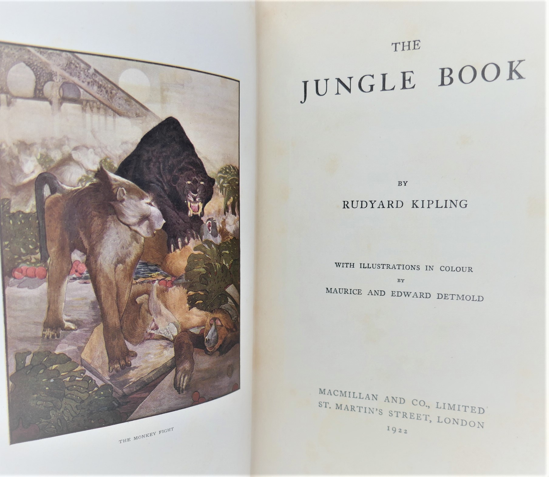 The Jungle Book. Illustrated by M. & E. Detmold (1922) - Ulysses Rare Books