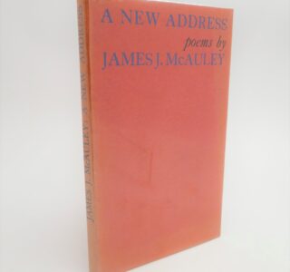 A New Address.  Poems (1965) by James McAuley
