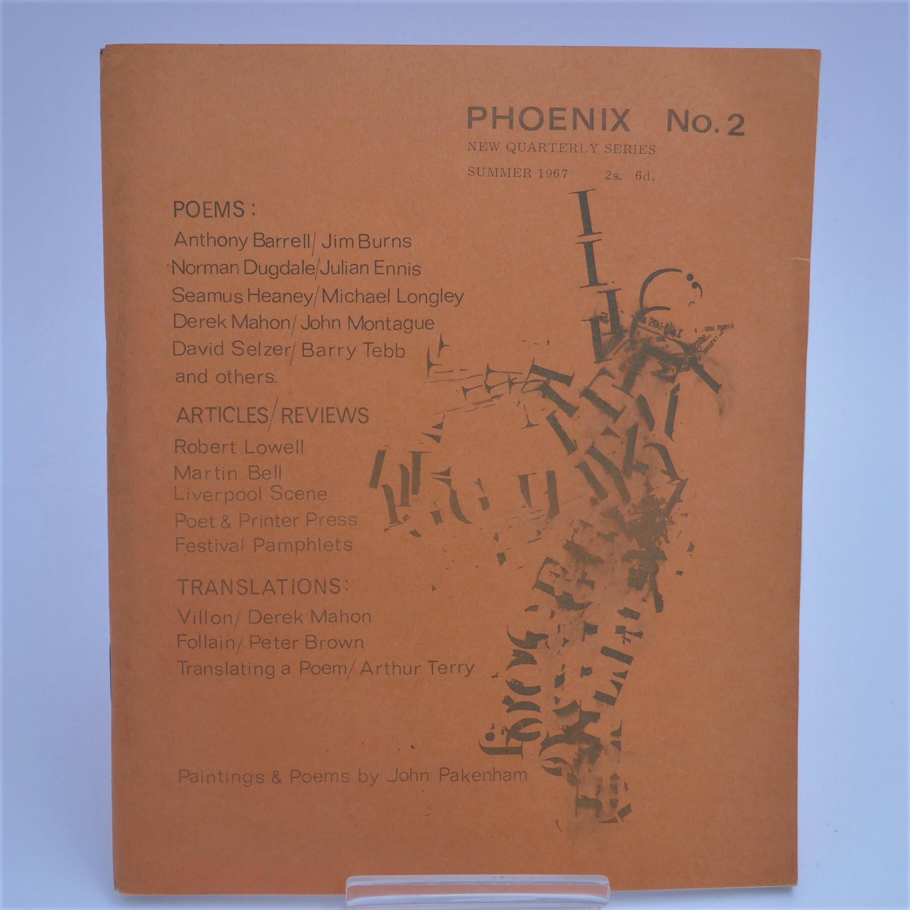The Wife’s Tale [in] Phoenix No. 2.  Signed Copy (1967) by Seamus Heaney