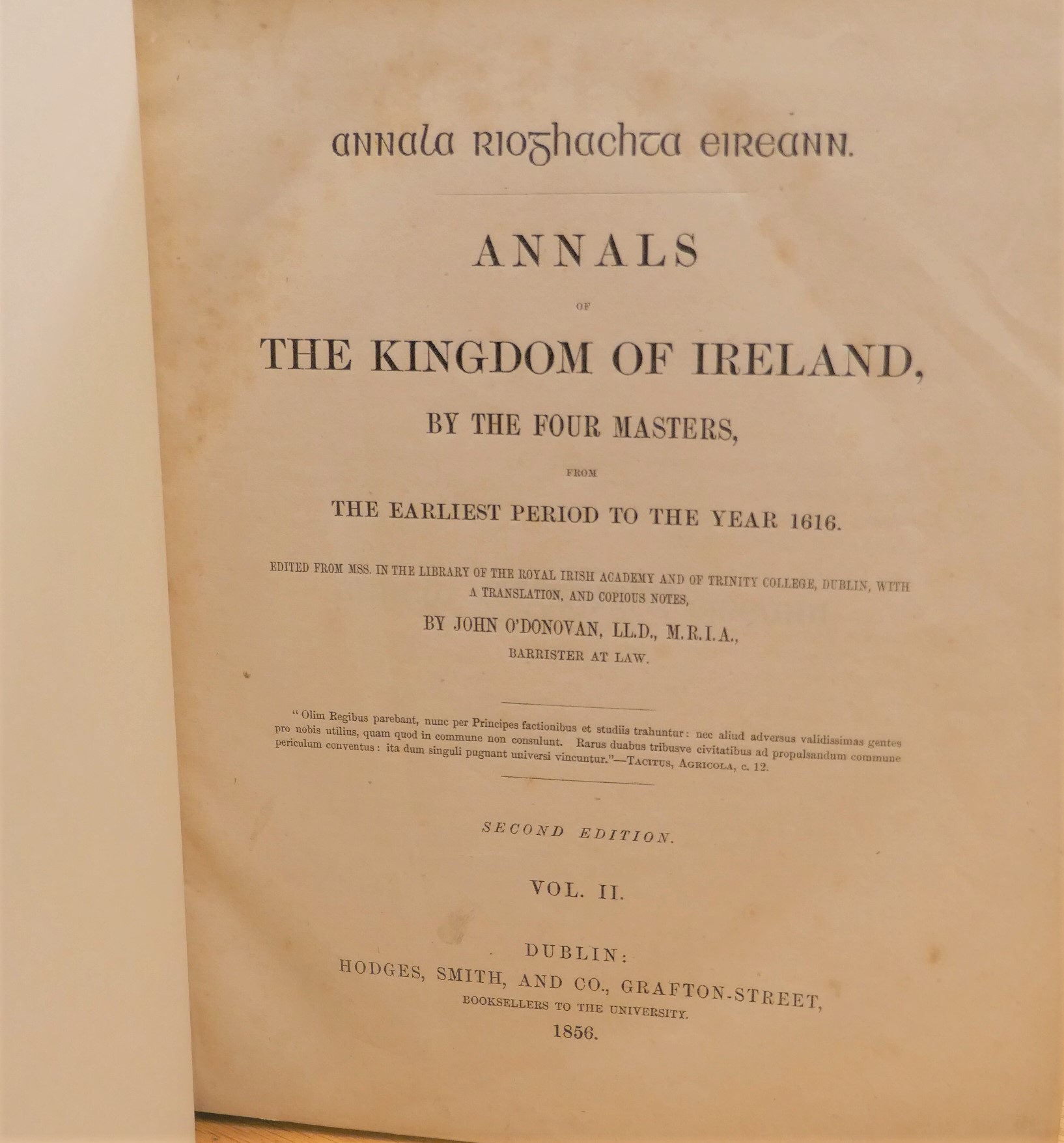 The Annals of the Kingdom of Ireland.  By the Four Masters (1856) by John O'Donovan