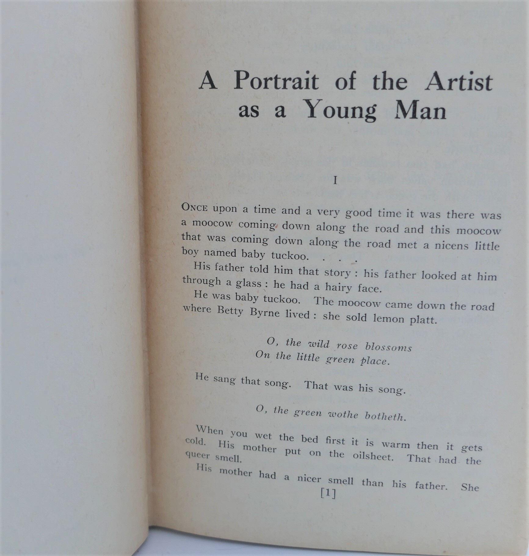 A Portrait of the Artist as a Young Man. First UK Edition (1918 ...