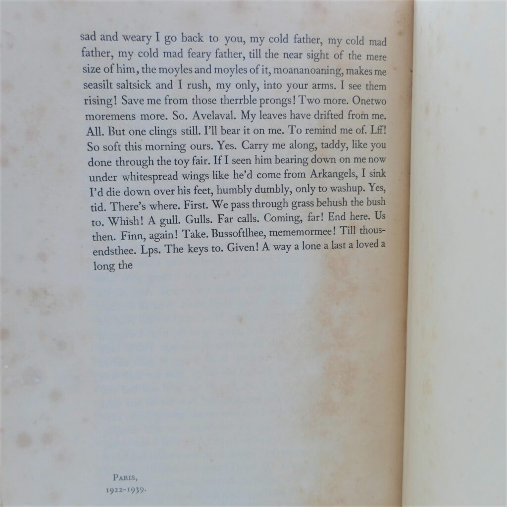 Finnegans Wake. First Edition (1939) Ulysses Rare Books