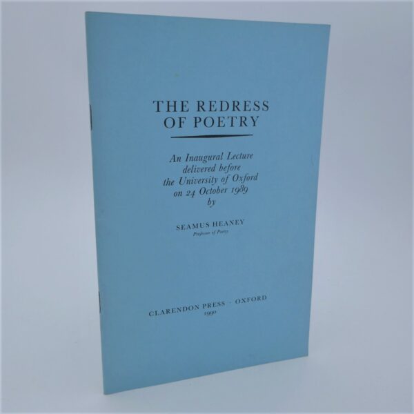 The Redress of Poetry. Signed Copy (1989)