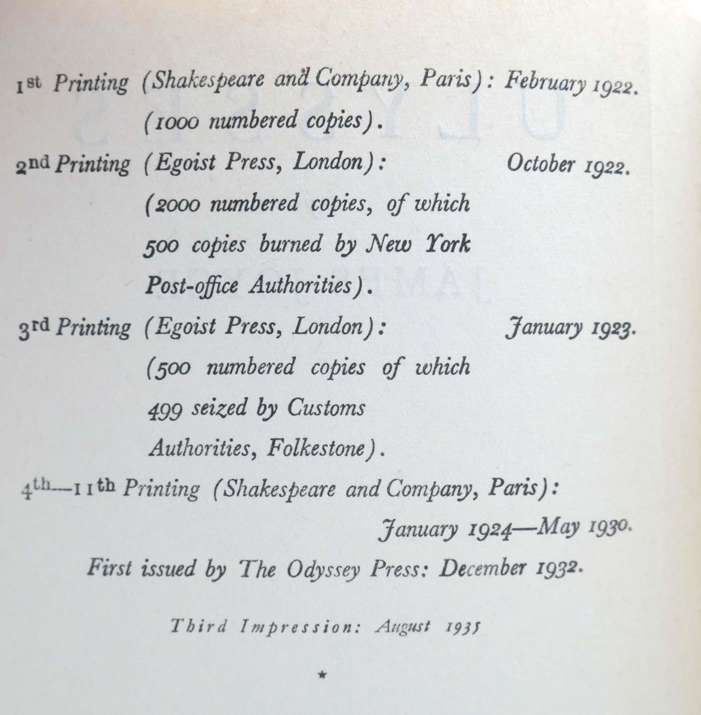 Ulysses. The Odyssey Press (1933) - Image 4