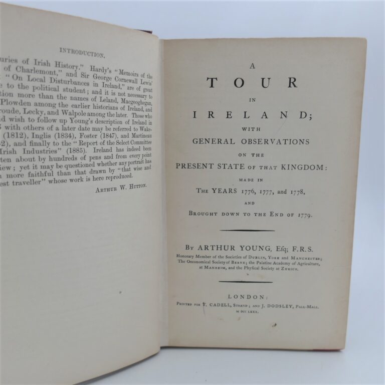 Arthur Young's Tour in Ireland (17761779) Ulysses Rare Books