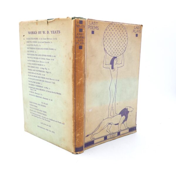 Last Poems and Plays. First American Edition (1940)