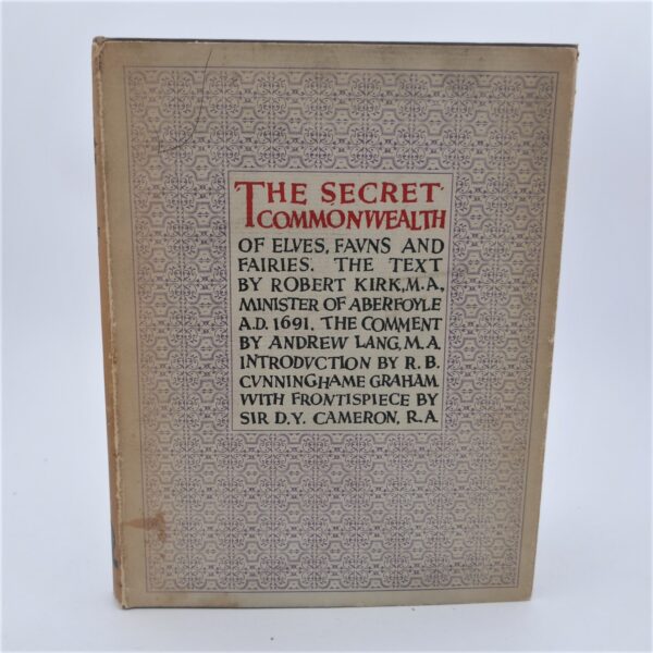 The Secret Commonwealth of Elves, Fauns and Fairies. A.E.'s Copy (1933)