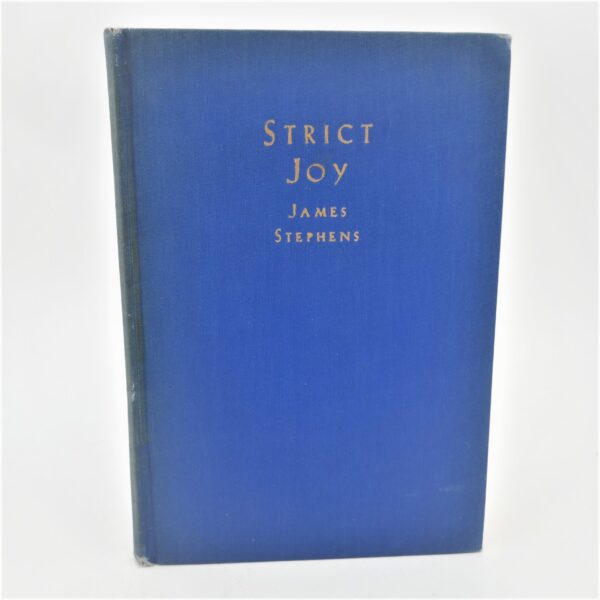 Strict Joy.  Poems. Inscribed by the Author (1931)