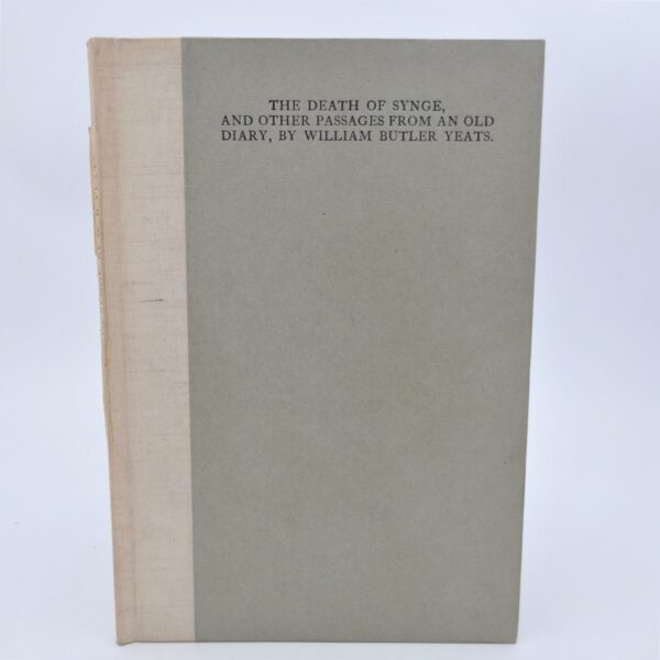 The Death of Synge and Other Passages. Cuala Press (1928)