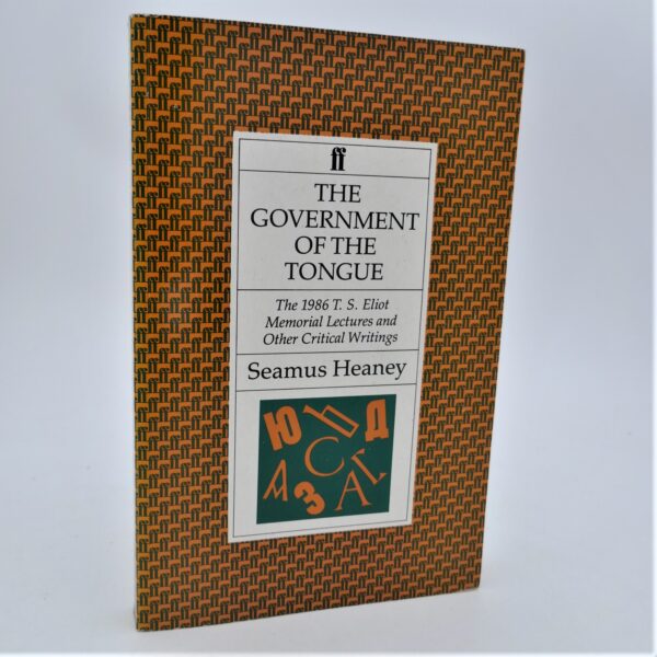 The Government of the Tongue. Signed Copy (1986)