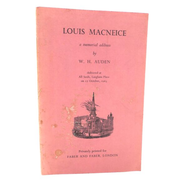 Louis MacNeice: A Memorial Address (1963)