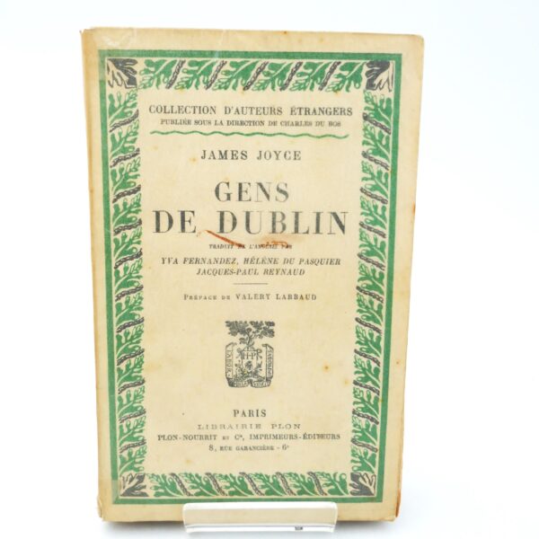 Gens De Dublin. First Edition in French (1926)