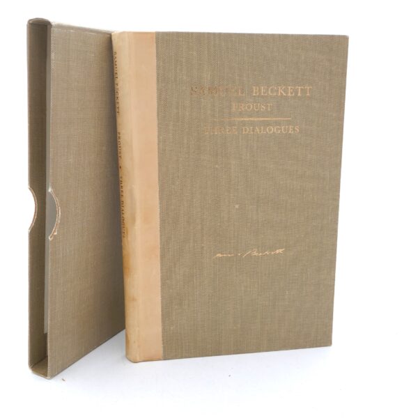 Proust. Three Dialogues. Limited Signed Edition (1965)