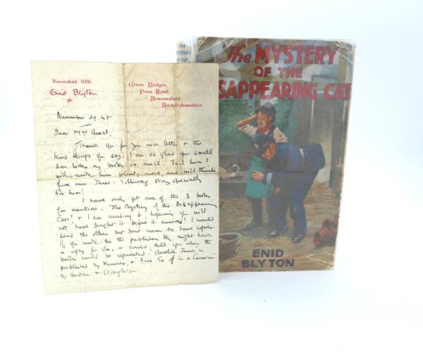 The Mystery of the Disappearing Cat. With Letter from the Author (1944)