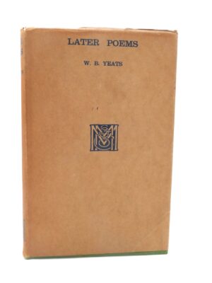 Later Poems. First Edition (1922)