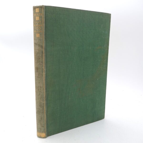 Last Poems and Plays. First Edition (1940)