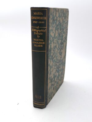 Maria Edgeworth. A Bibliographical Tribute (1937)