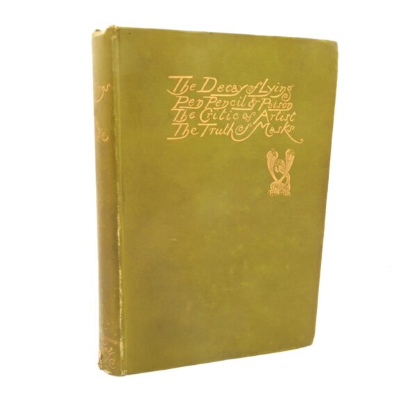 Intentions. The Decay of Lying. First Edition (1891)