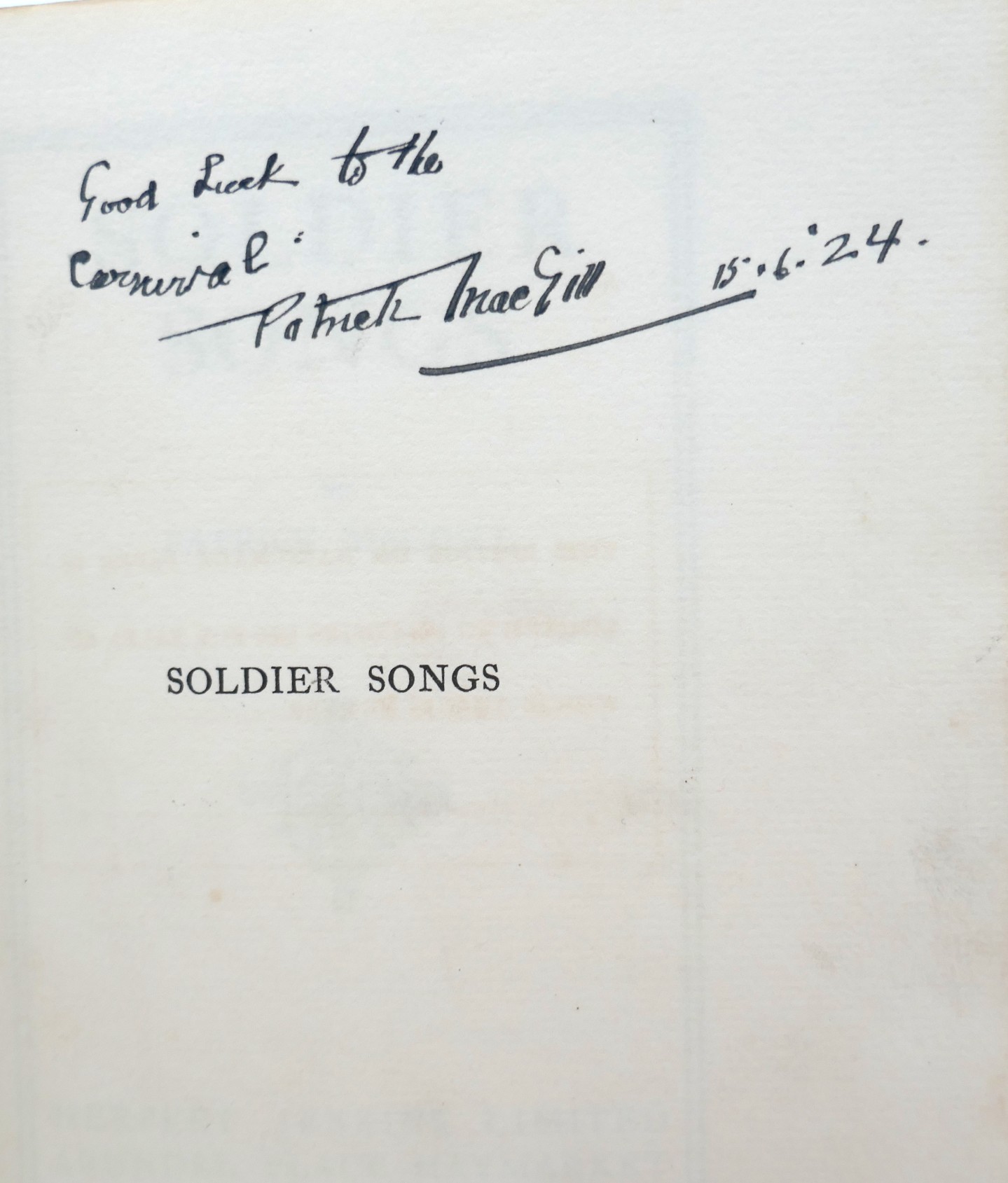 Soldier Songs. Limited Signed Edition (1917) - Image 4