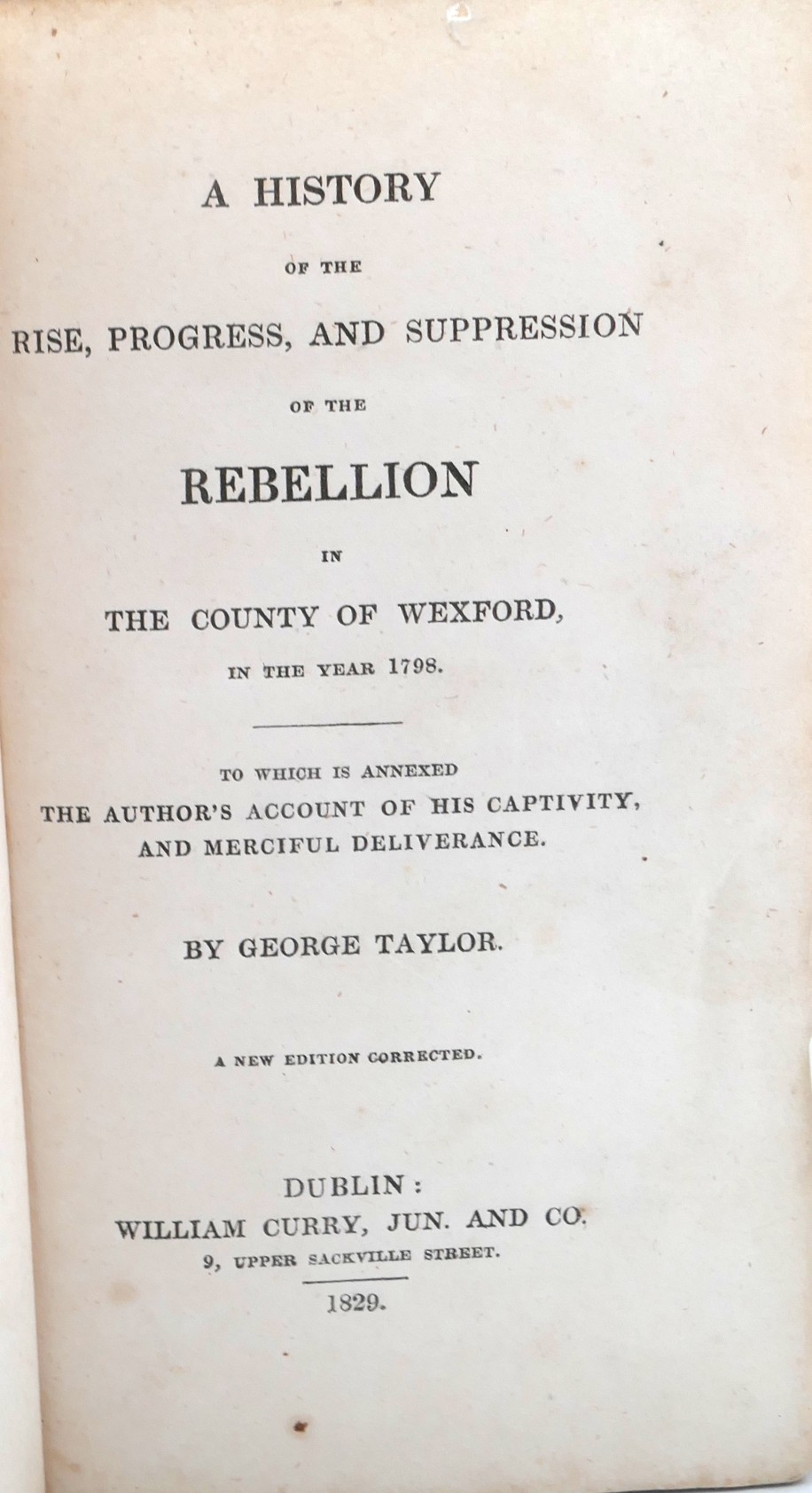 Rebellion in Wexford in the Year 1798