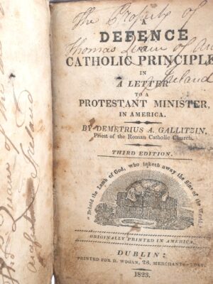 A Defence of Catholic Principles (1823)