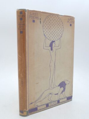 Last Poems and Plays. First Edition (1940)