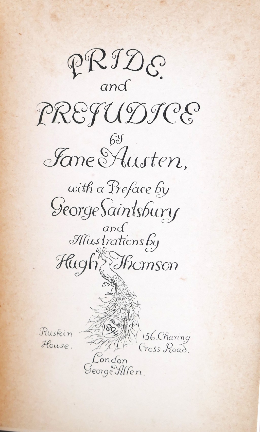 Pride and Prejudice. Illustrated by Hugh Thomson. First Issue (1894) - Image 6