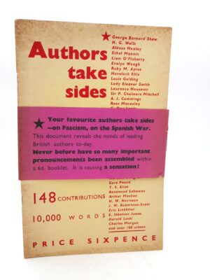 Authors Take Sides on the Spanish War (1937)