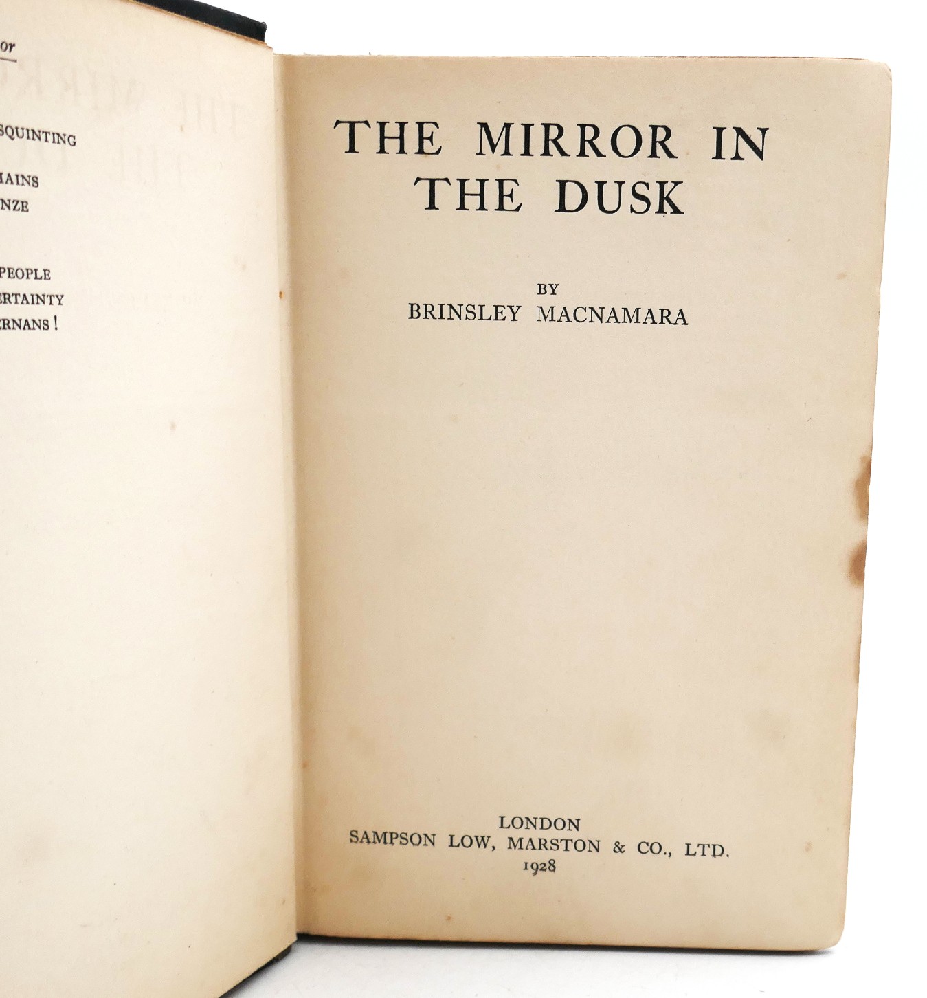 The Mirror in the Dusk. Inscribed by the Author (1928) - Image 3