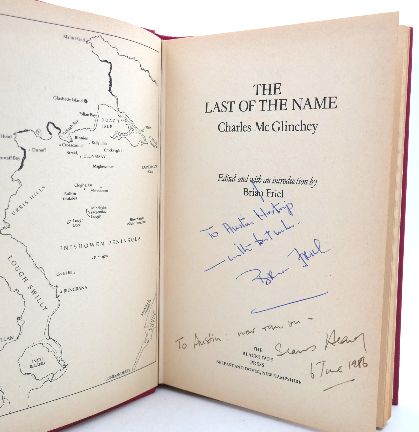 The Last of the Name. Inscribed Copy (1986) - Image 2