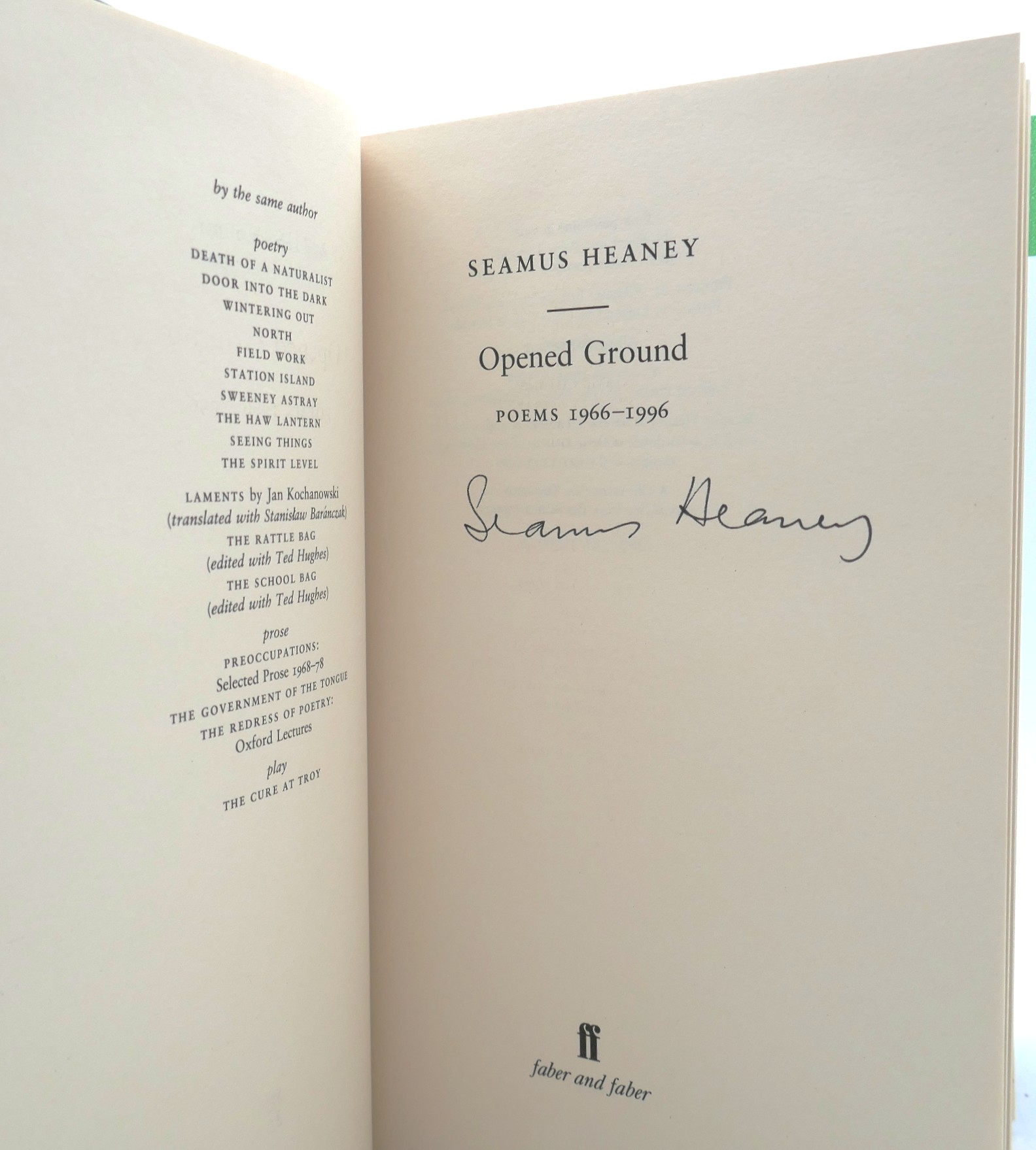 Opened Ground. Poems 1966-1996. - Image 2