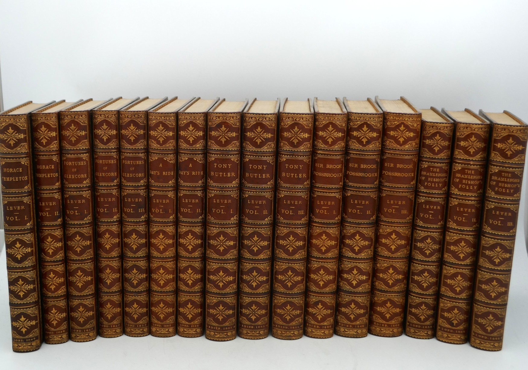 Six Novels of Charles Lever. Sixteen Volumes (1848-1868)