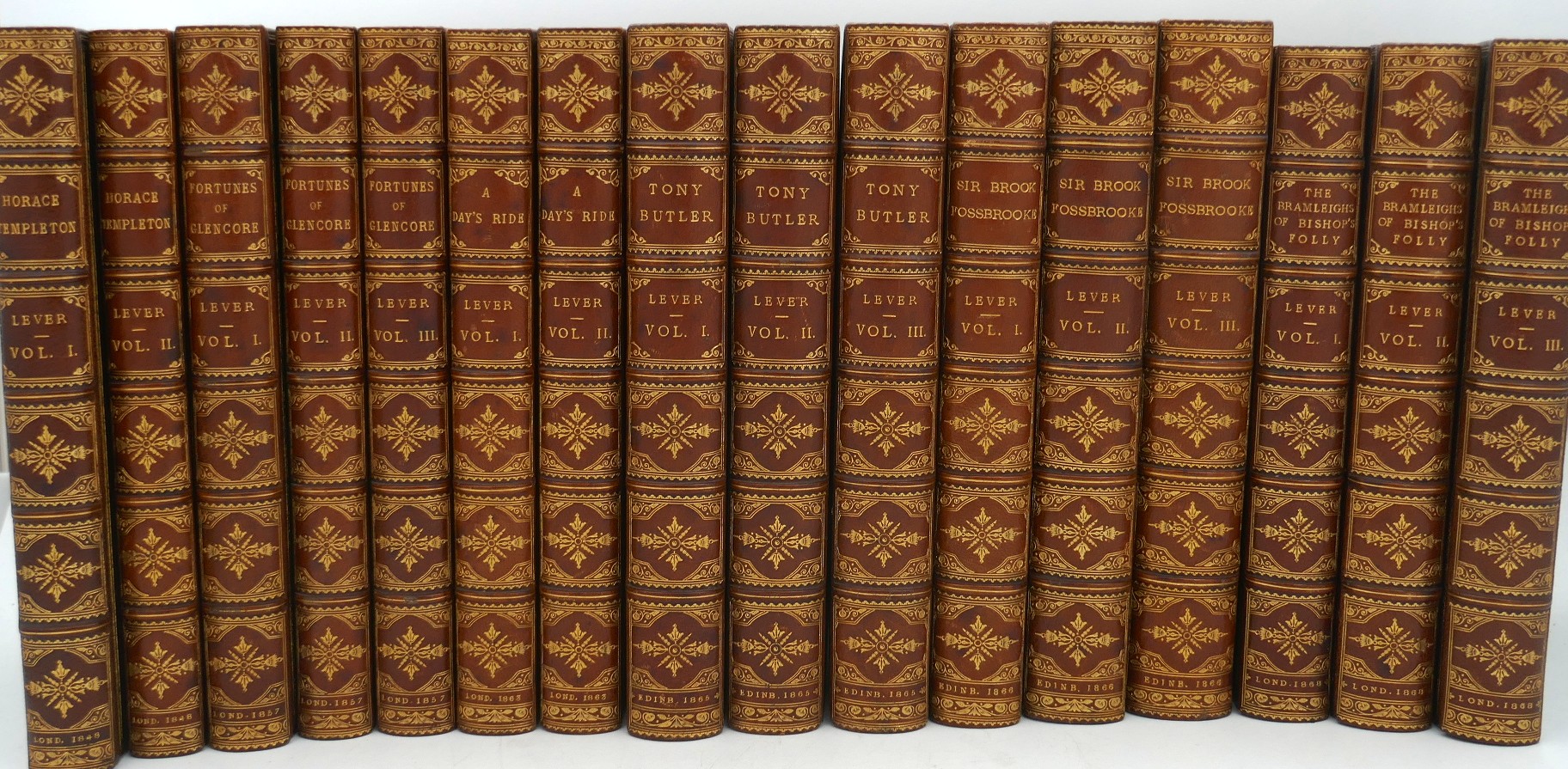 Six Novels of Charles Lever. Sixteen Volumes (1848-1868) - Image 2