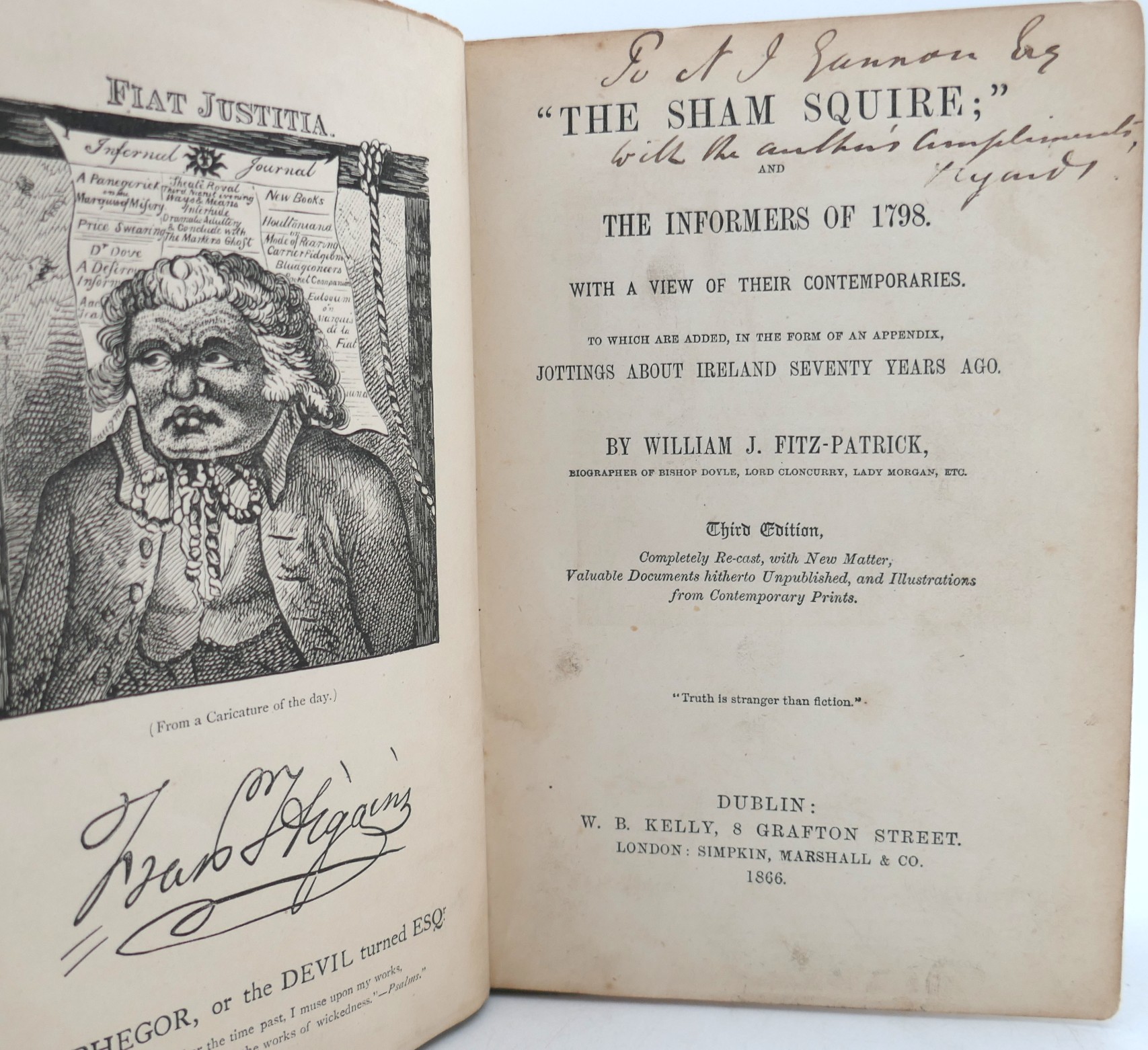 The Sham Squire. Presentation Copy (1866) - Image 2