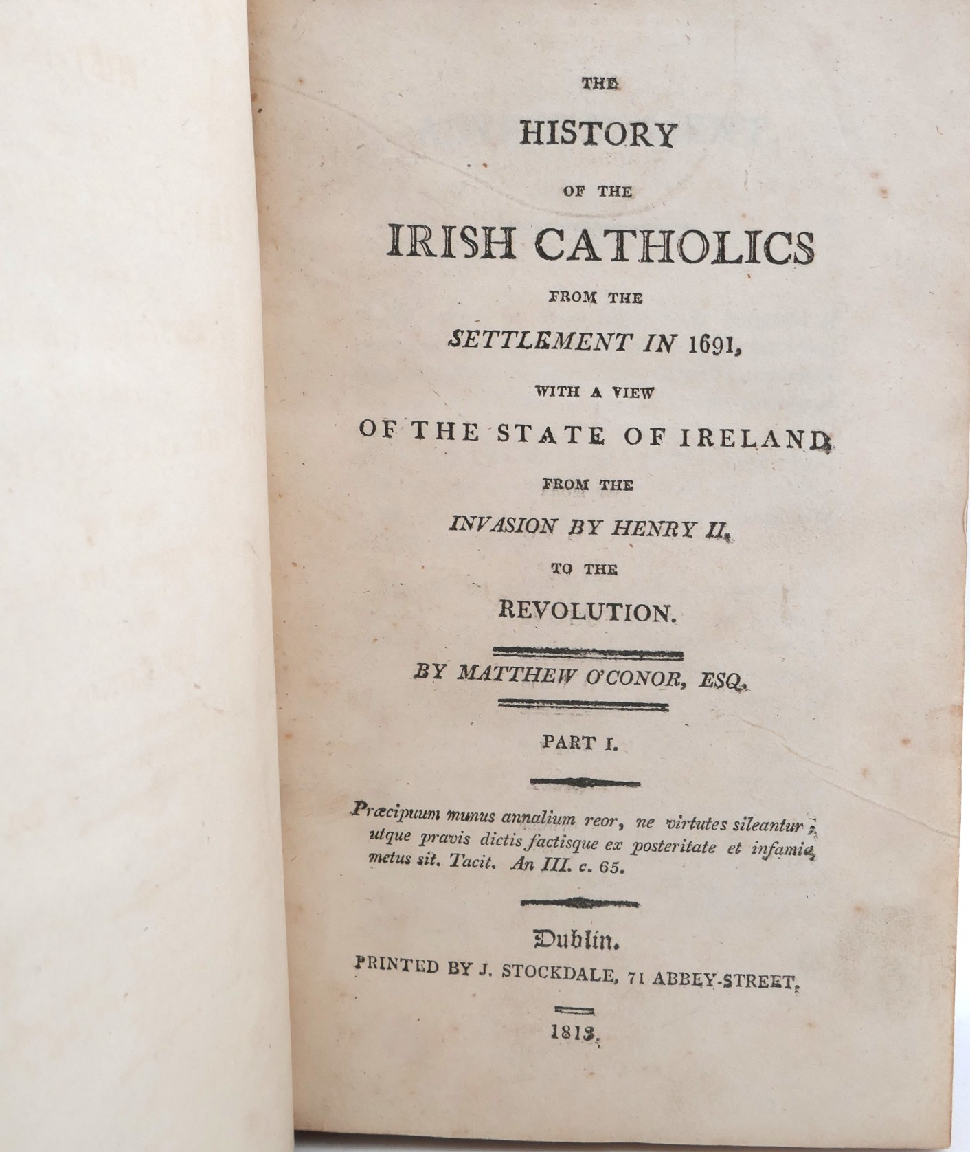 The History of the Irish Catholics from the Settlement in 1691 - Image 2